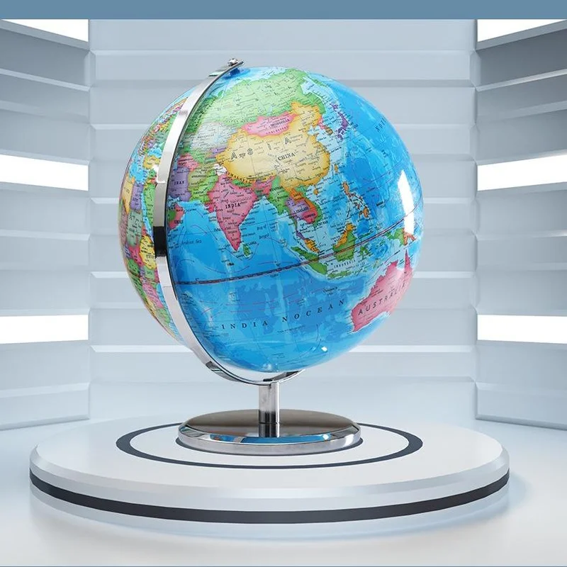 globe terrestre lumineux éducatif carte du monde décoratif - Image 2
