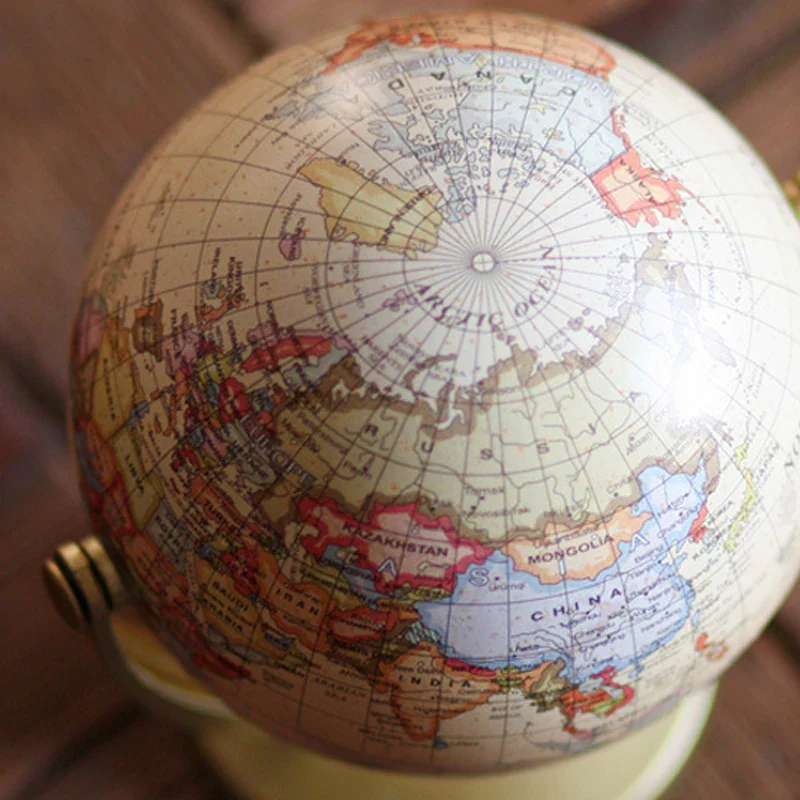 globe terrestre rétro créatif pour enfants décoration géographie apprentissage - Image 5