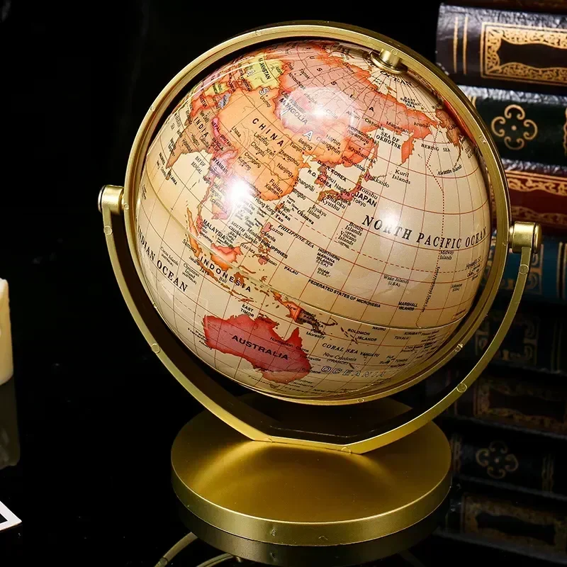 globe terrestre rétro haute définition pour étudiants éducatif rotatif - Image 6