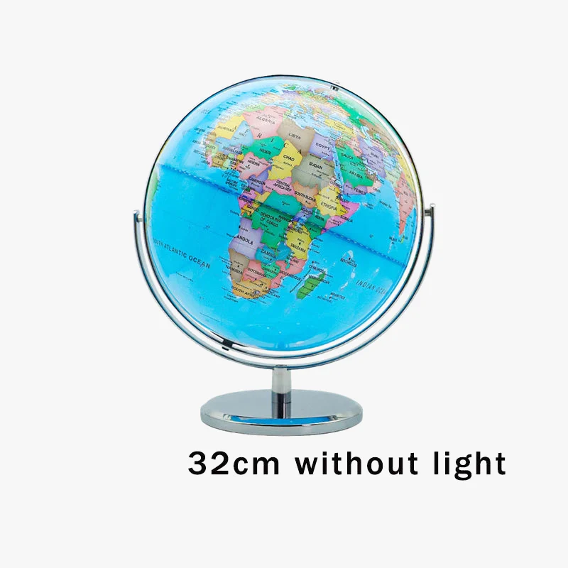 globe terrestre rotatif éducatif lumineux en anglais pour géographie - Image 8