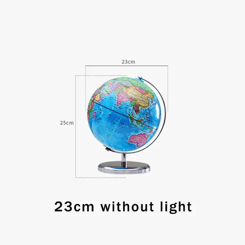 globe terrestre rotatif éducatif lumineux en anglais pour géographie - Image 9