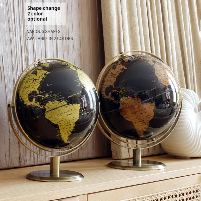 globe terrestre rotatif éducatif pour enfants en métal - Image 3