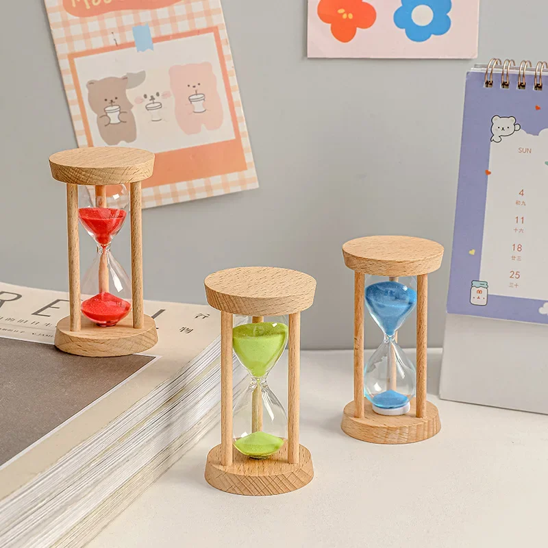 grand sablier en bois créatif pour bureau et enfants - Image 3