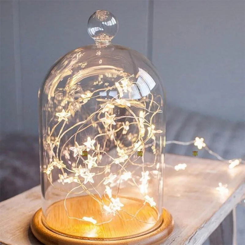 guirlande lumineuse led étoile fil cuivre pour décorations de fête - Image 7