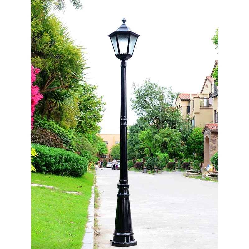 (H≈2.4M) Courtyard Lamp Street Lamp Outdoor Lawn Lamp Outdoor Waterproof Villa Garden Community High Pole Lamp Post Lamp - Image 4