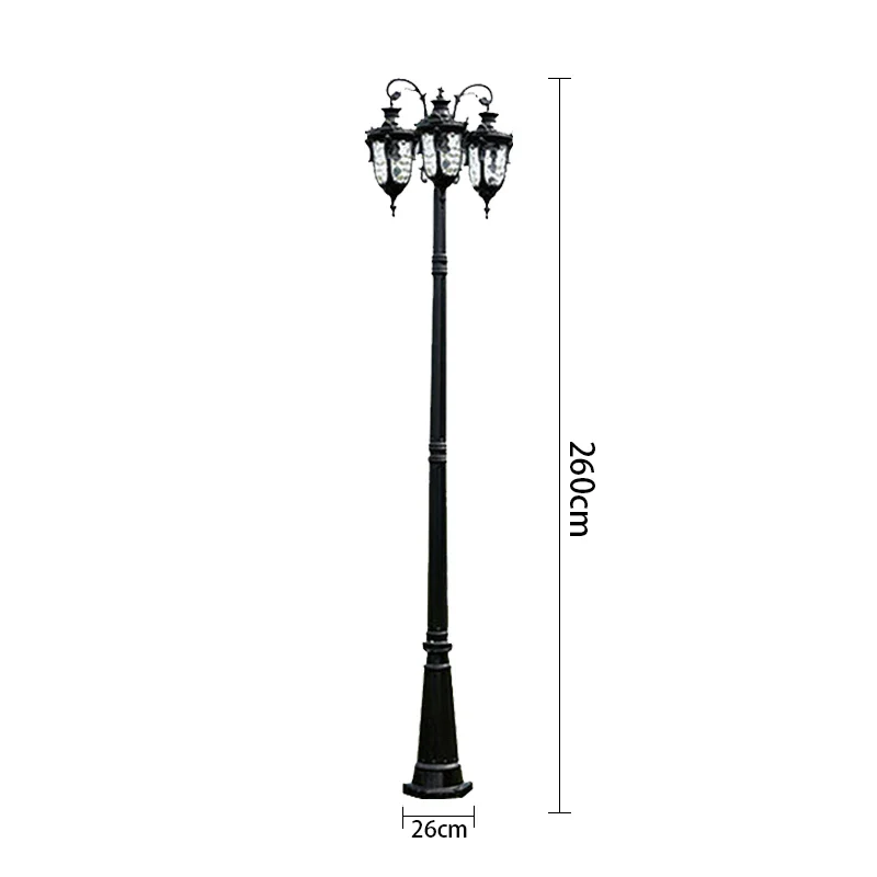 (H≈2.6M)Villa Home Outdoor Garden Light Park Community Landscape Street Project Lighting Street Lamp - Image 9