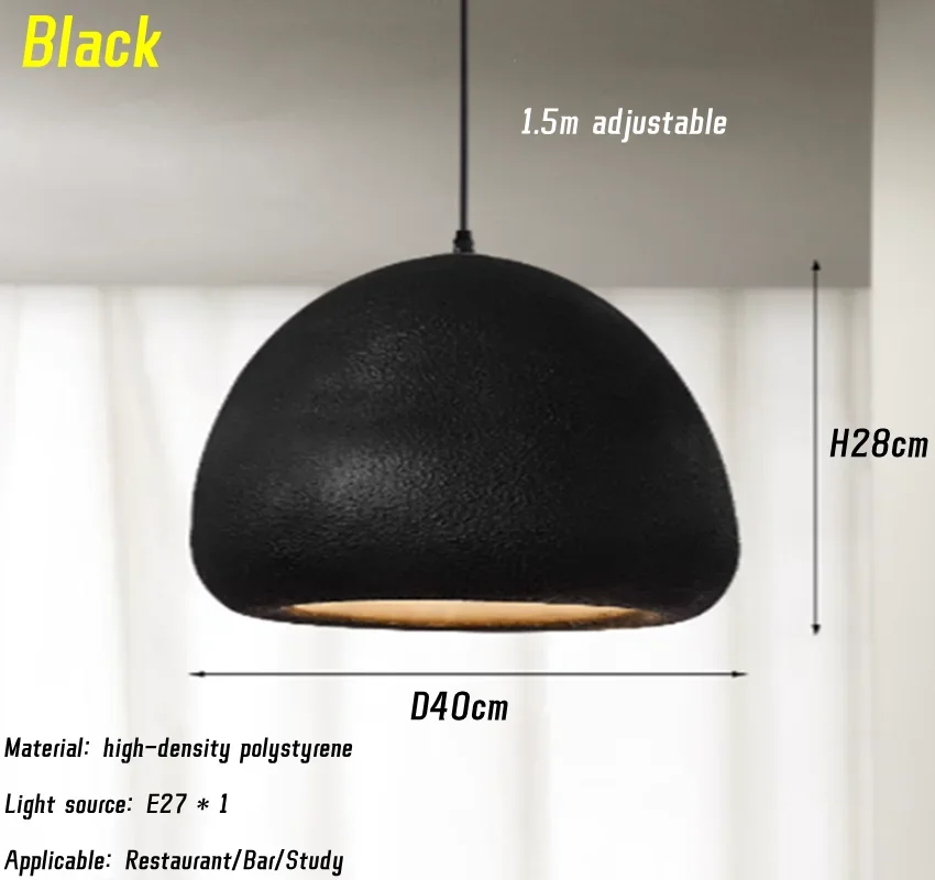 Handmade Wabi-Sabi Restaurant Pendant Light Nordic Cream Style Bar Table Lamp Designer Bedroom Lighting Deco LED Loft Chandelier - Image 10