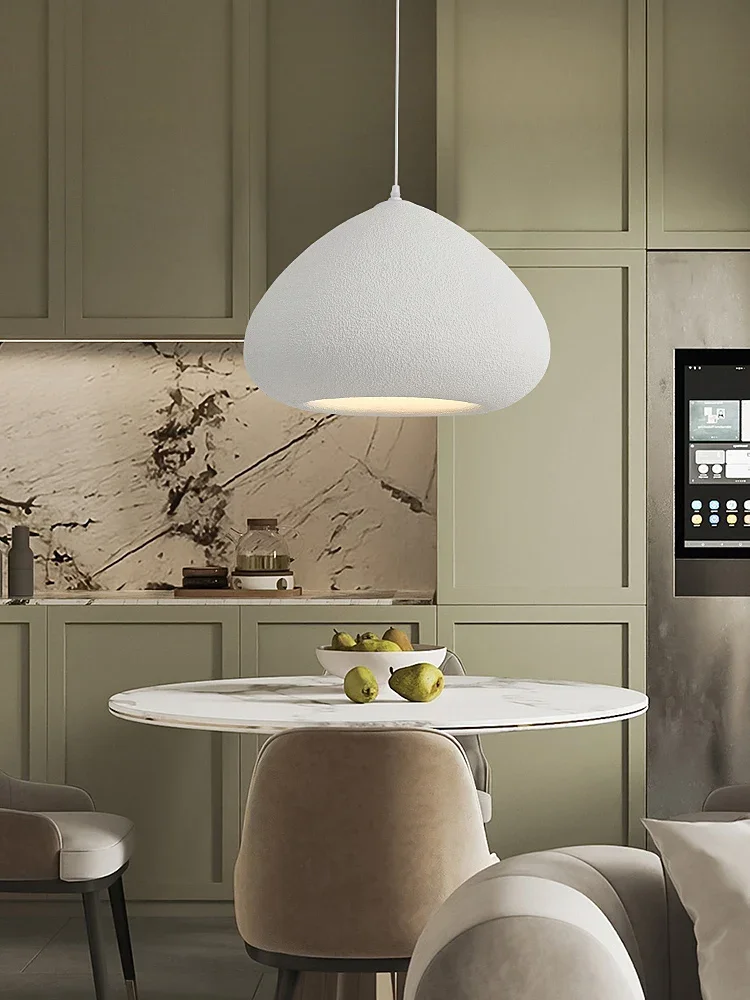 Handmade Wabi-Sabi Restaurant Pendant Light Nordic Cream Style Bar Table Lamp Designer Bedroom Lighting Deco LED Loft Chandelier - Image 2
