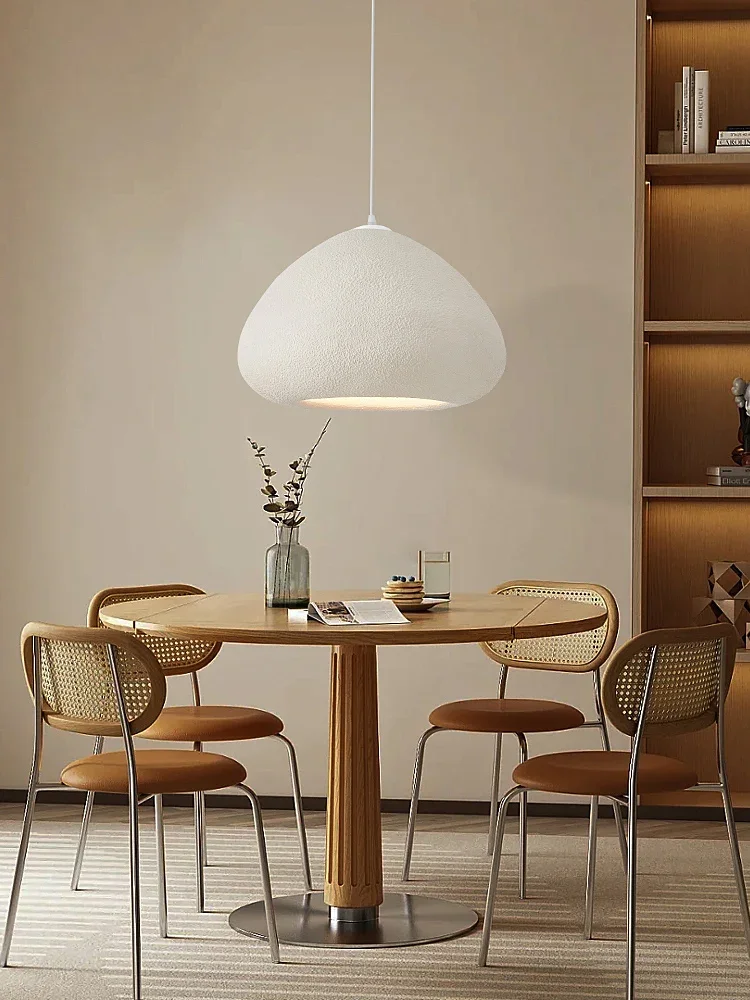 Handmade Wabi-Sabi Restaurant Pendant Light Nordic Cream Style Bar Table Lamp Designer Bedroom Lighting Deco LED Loft Chandelier - Image 5