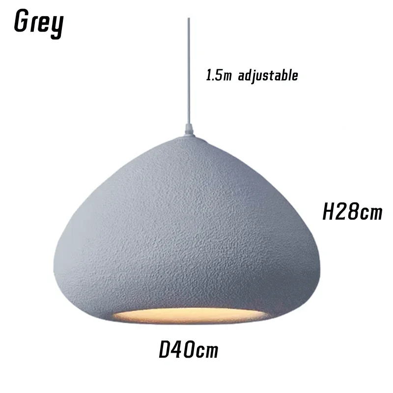 Handmade Wabi-Sabi Restaurant Pendant Light Nordic Cream Style Bar Table Lamp Designer Bedroom Lighting Deco LED Loft Chandelier - Image 7