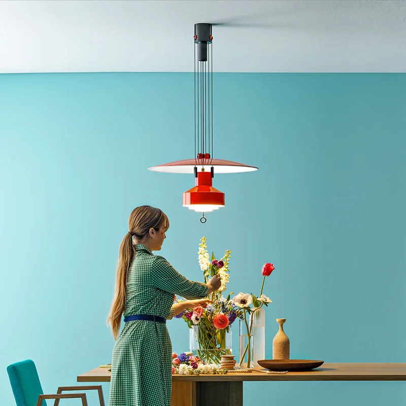 Height Adjustable Suspension Italian Designer Pendant Lamp Hanging Light For Kitchen Restaurant Living Dining Room - Image 3