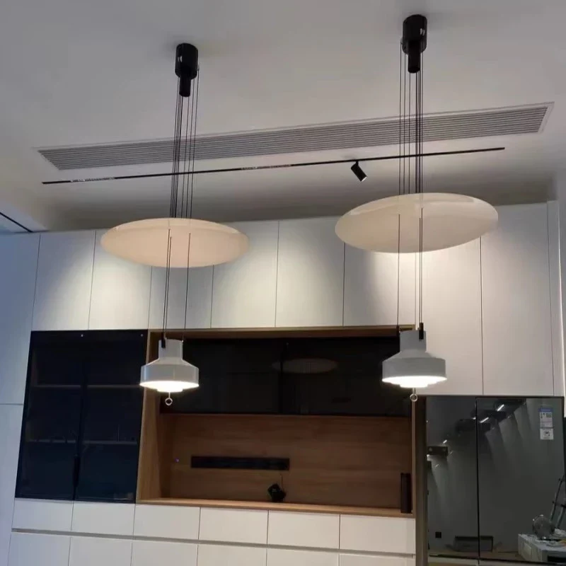 Height Adjustable Suspension Italian Designer Pendant Lamp Hanging Light For Kitchen Restaurant Living Dining Room - Image 5