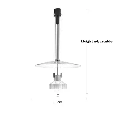 Height Adjustable Suspension Italian Designer Pendant Lamp Hanging Light For Kitchen Restaurant Living Dining Room - Image 7