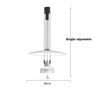 Height Adjustable Suspension Italian Designer Pendant Lamp Hanging Light For Kitchen Restaurant Living Dining Room - Image 8
