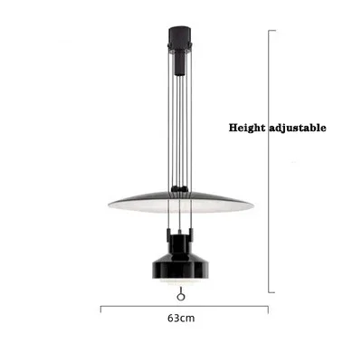 Height Adjustable Suspension Italian Designer Pendant Lamp Hanging Light For Kitchen Restaurant Living Dining Room - Image 9