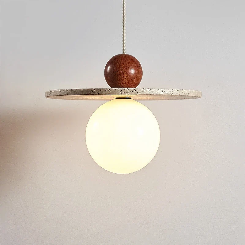 High Quality Cave Stone Hanging Light Glass Ball Ceiling Pendant Lamp Suspension Chandelier for Kitchen Island Bedroom - Image 2