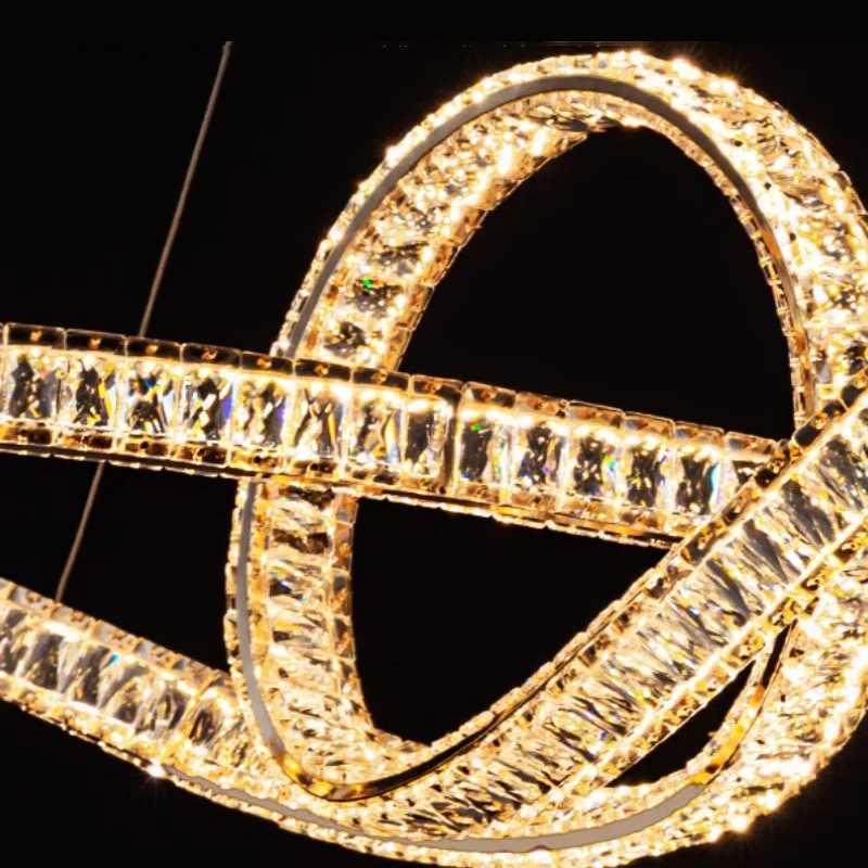 home decorationPendant lights, luxury crystal living room chandelier, dining room Pendant lamp, ceiling light, indoor lighting - Image 6