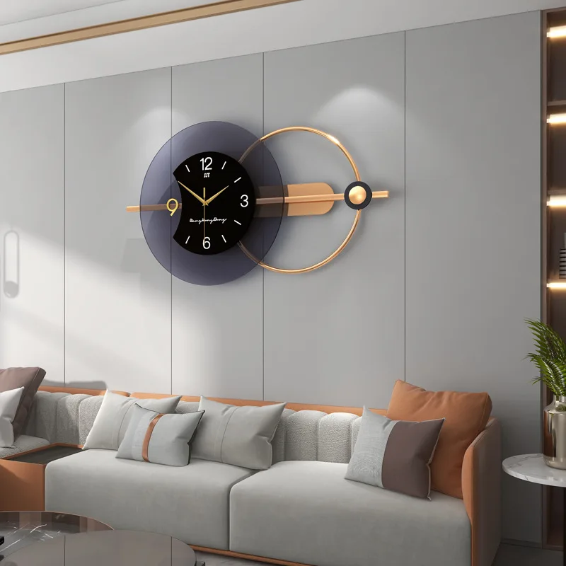 horloge murale 3d design moderne silencieuse décoration artistique nordique - Image 2