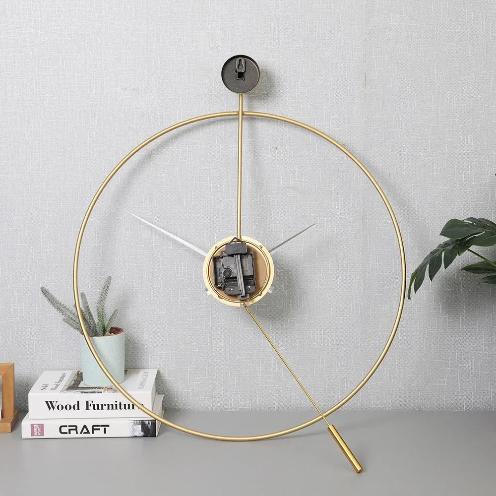 horloge murale créative en fer design moderne et élégant - Image 3