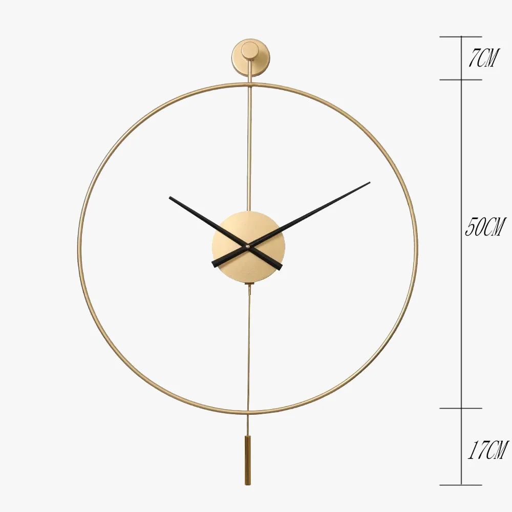 horloge murale créative en fer design moderne et élégant - Image 6
