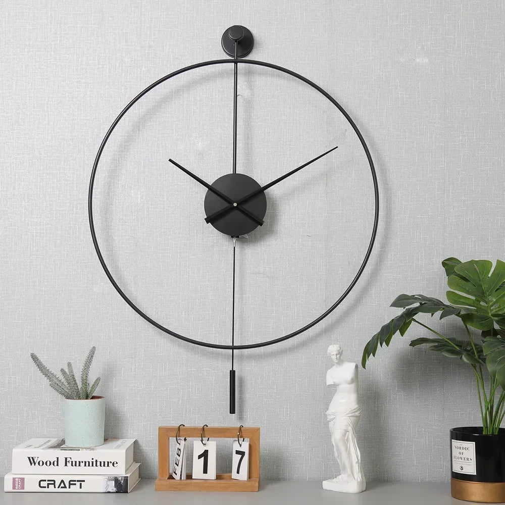 horloge murale créative en fer design moderne et élégant - Image 8
