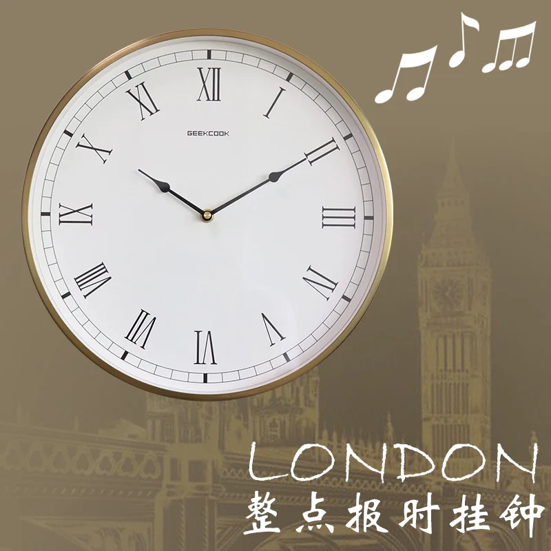 horloge murale de luxe moderne silencieuse pour intérieur - Image 2