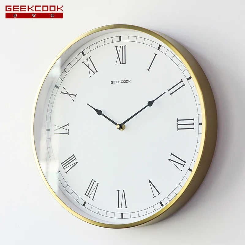 horloge murale de luxe moderne silencieuse pour intérieur - Image 3