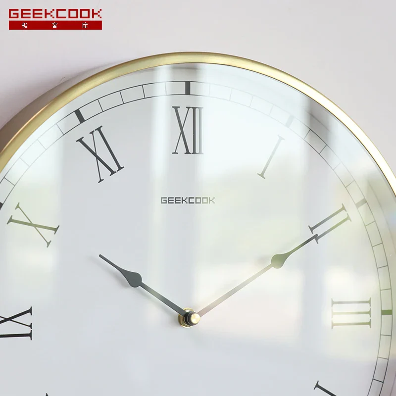horloge murale de luxe moderne silencieuse pour intérieur - Image 4