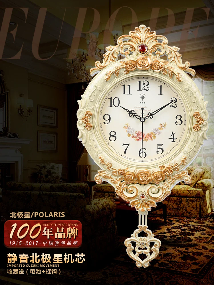 horloge murale de luxe silencieuse style moderne pour décoration intérieure - Image 4