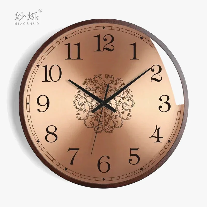 horloge murale design moderne en bois luxe silencieuse décorative idées cadeaux - Image 7