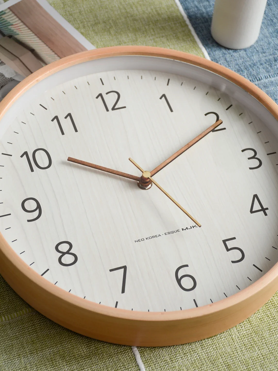 horloge murale en bois moderne décoration créative pour maison - Image 3