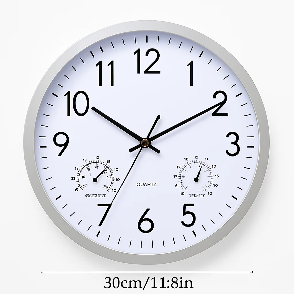 horloge murale extérieure étanche avec affichage température et humidité - Image 7