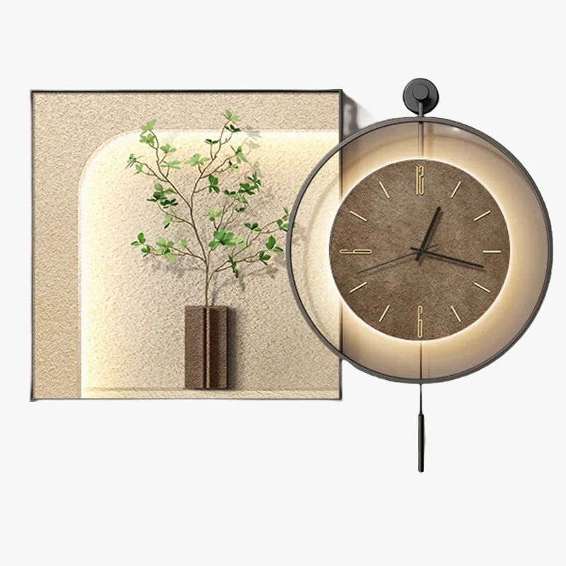 horloge murale grande taille design classique en métal moderne
