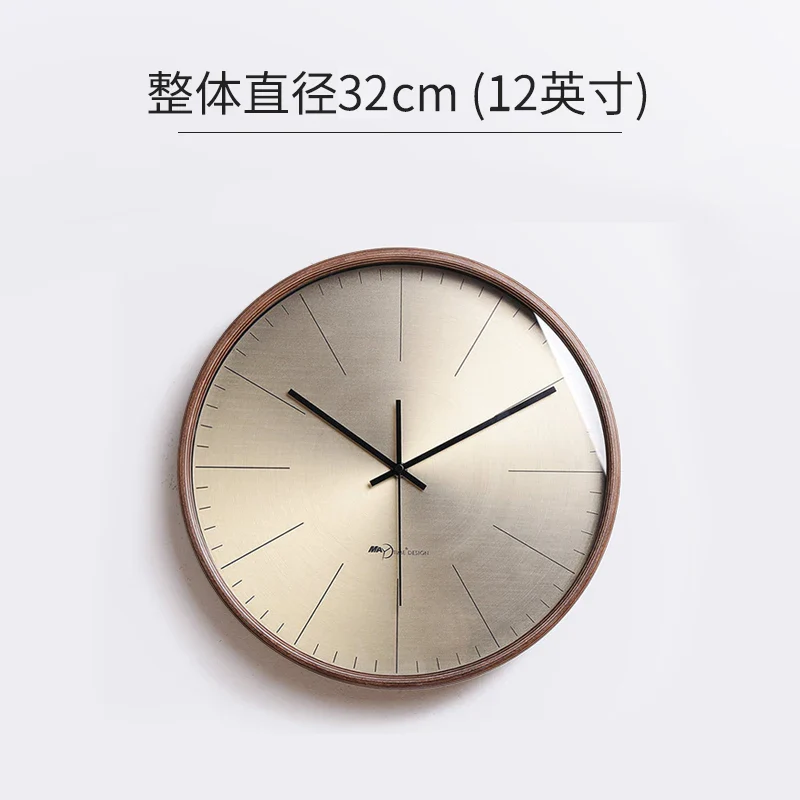 horloge murale moderne en bois massif pour décoration intérieure - Image 11