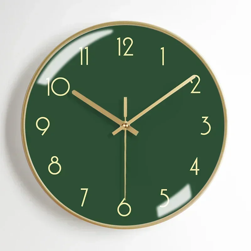 horloge murale moderne en métal esthétique et silencieuse - Image 16
