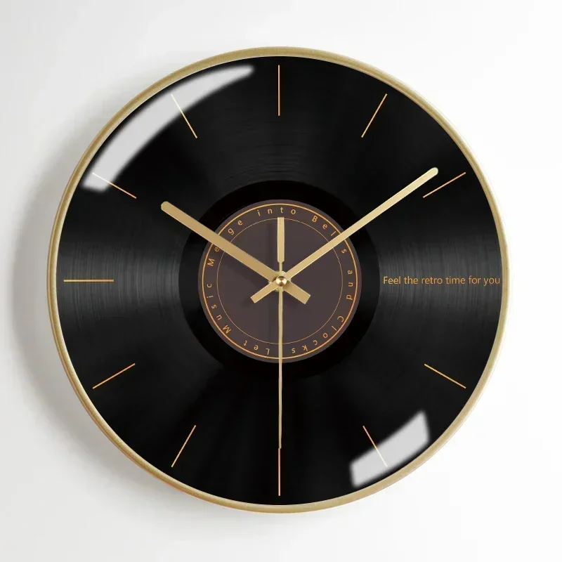 horloge murale moderne en métal esthétique et silencieuse - Image 17