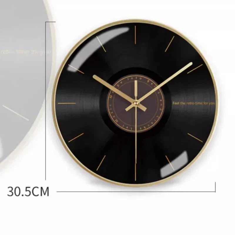 horloge murale moderne en métal esthétique et silencieuse - Image 7