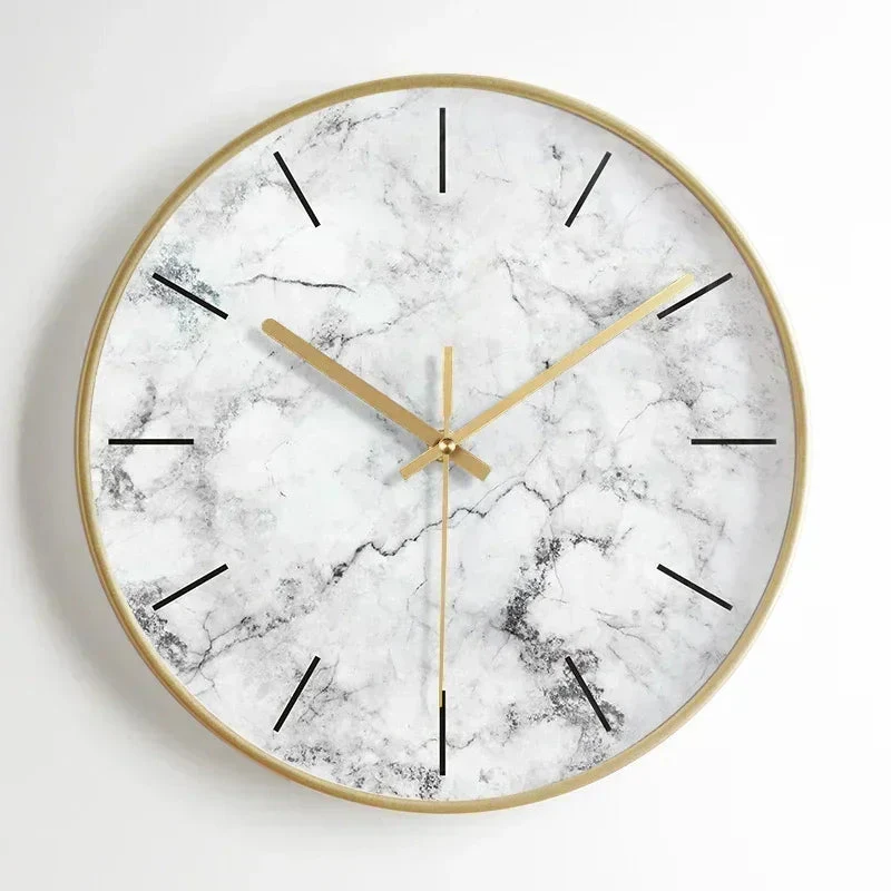 horloge murale moderne en métal esthétique et silencieuse - Image 8