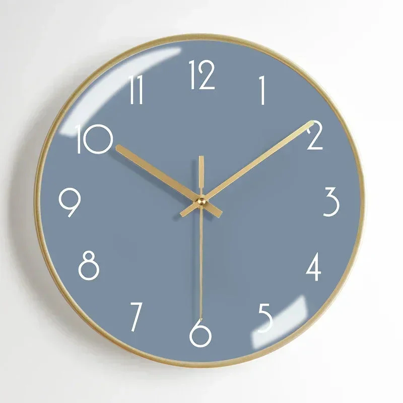 horloge murale moderne en métal esthétique et silencieuse - Image 9