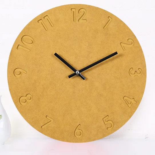 horloge murale numérique en bois design moderne décoration intérieure silencieuse - Image 7