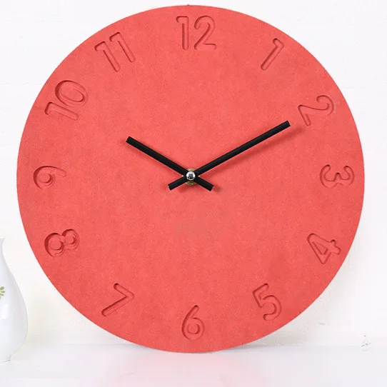 horloge murale numérique en bois design moderne décoration intérieure silencieuse - Image 9
