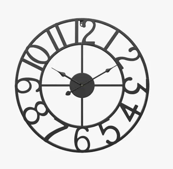 horloge murale rétro en métal décoration créative pour intérieur - Image 7