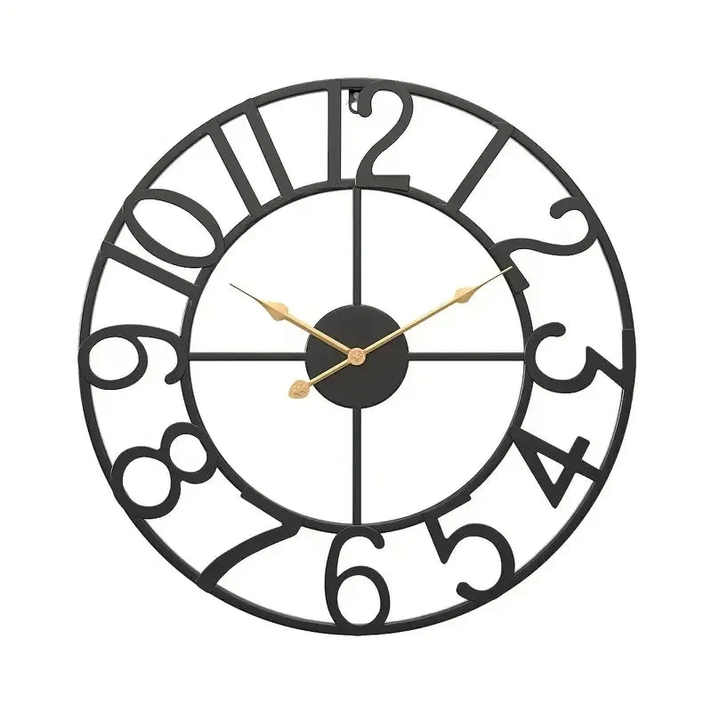 horloge murale rétro en métal décoration créative pour intérieur - Image 9