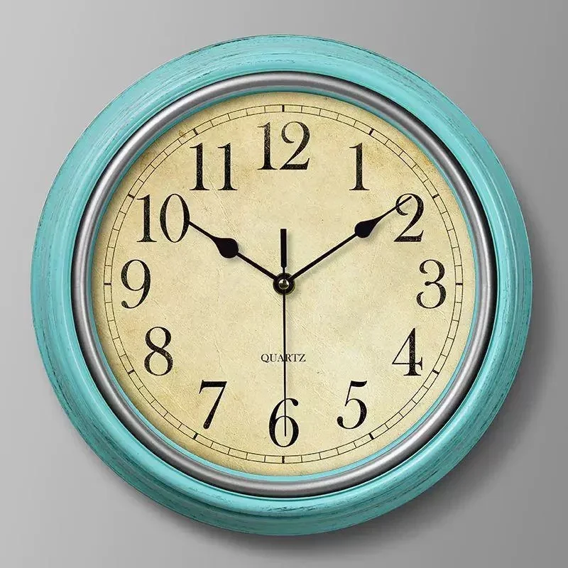 horloge murale rétro nordique silencieuse pour intérieur élégant - Image 9