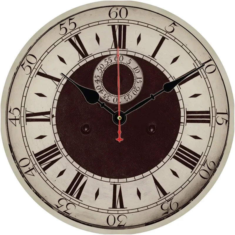 horloge murale rétro silencieuse pour décoration intérieure moderne - Image 2