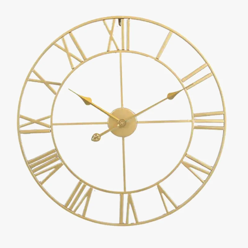 horloge murale silencieuse en fer décoration simple pour la maison