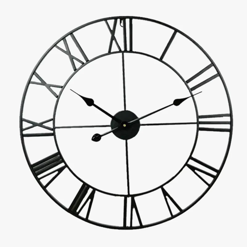 horloge murale silencieuse en fer décoration simple pour la maison - Image 6