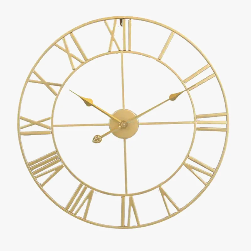 horloge murale silencieuse en fer décoration simple pour la maison - Image 7