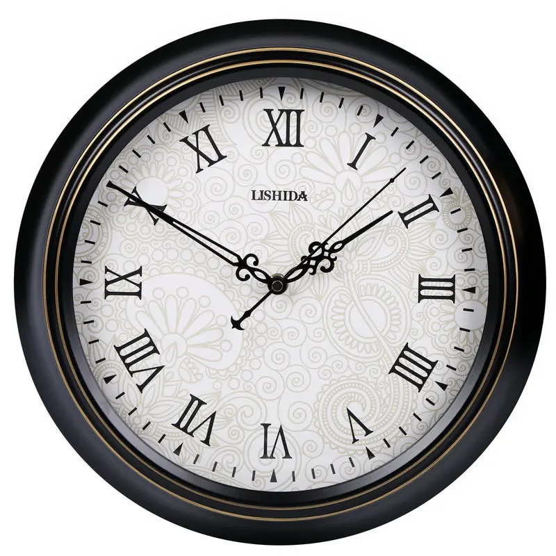 horloge murale silencieuse rétro style shabby chic décoration intérieure - Image 14