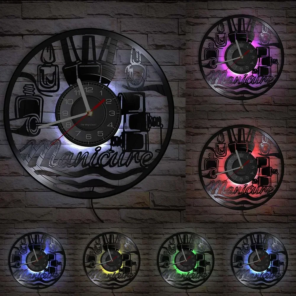 horloge murale vinyle pour salon de manucure et beauté - Image 26